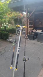 3 hengels voor het zwaardere werk met 1 molen, Ophalen, Zo goed als nieuw, Molen