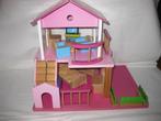 Houten poppenhuis Met Inboedel Kast /Bed Enz., Kinderen en Baby's, Speelgoed | Poppenhuizen, Ophalen of Verzenden, Zo goed als nieuw