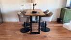 Gratis bar/eettafel met vier krukken/stoelen, Huis en Inrichting, Tafels | Eettafels, Ophalen, 100 tot 150 cm, Eikenhout, 50 tot 100 cm