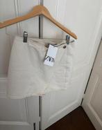 Zara beige broekrok, ecru broekje met overslag, mini rok, S, Kleding | Dames, Rokken, Maat 38/40 (M), Nieuw, Ophalen of Verzenden