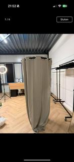 Roede met gordijn 96cm breedte, Ophalen of Verzenden, 200 cm of meer