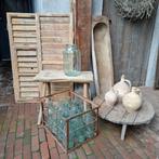 Brocante oud houten luik louvreluik metalen beslag *Etage3*, Huis en Inrichting, Gebruikt, Ophalen