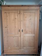 Grote Grenen Kledingkast met Planken, Huis en Inrichting, Kasten | Kledingkasten, Ophalen, Gebruikt, 100 tot 150 cm, 50 tot 75 cm