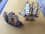 Boten (zeilboot en piratenschip), Hobby en Vrije tijd, Modelbouw | Boten en Schepen, Ophalen of Verzenden, Gebruikt