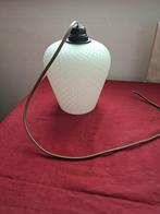 retro/vintage glazen hanglamp, Huis en Inrichting, Lampen | Hanglampen, Ophalen of Verzenden, Gebruikt, Glas, Minder dan 50 cm