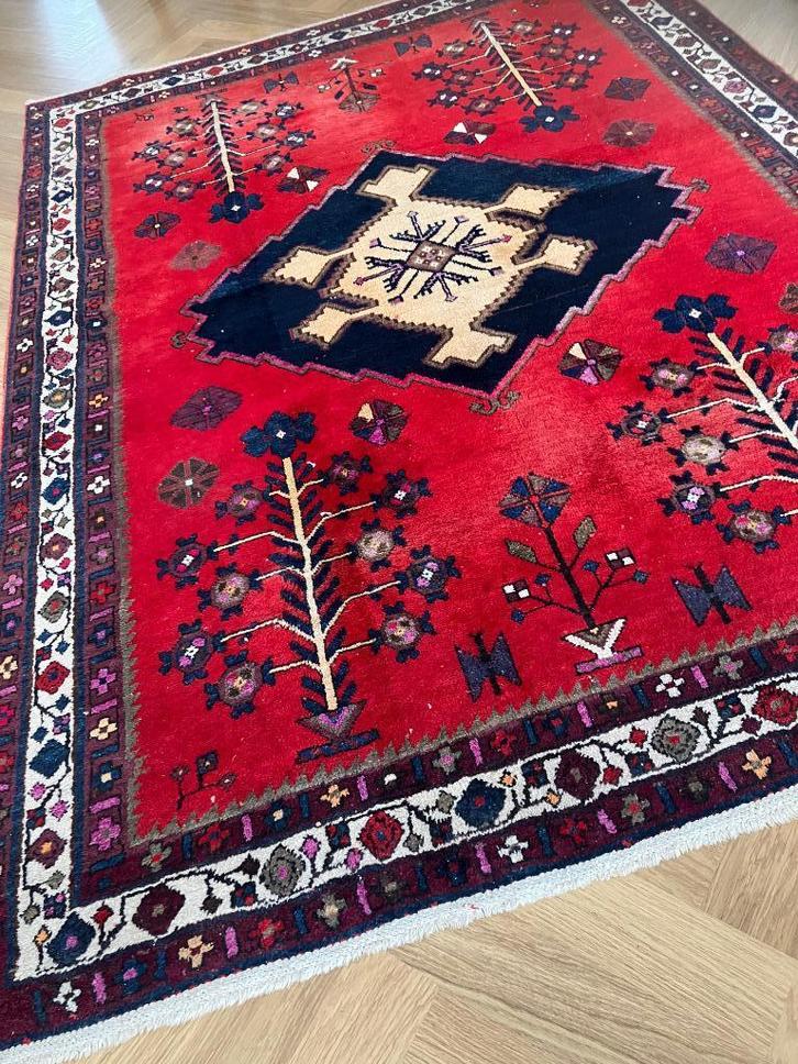 Perzisch vloerkleed 156 x 210 Kerman Asfhar, Huis en Inrichting, Stoffering | Tapijten en Kleden, Gebruikt, 150 tot 200 cm, 200 cm of meer