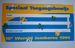 18e Wereld Jamboree 1995 Toegangsbewijs Scouting Padvinderij, Ophalen of Verzenden, Zo goed als nieuw, Boek of Tijdschrift