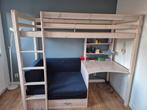 Hoogslaper met Bureau en Bank, Kinderen en Baby's, Kinderkamer | Stapelbedden en Hoogslapers, Ophalen, Gebruikt, Hoogslaper