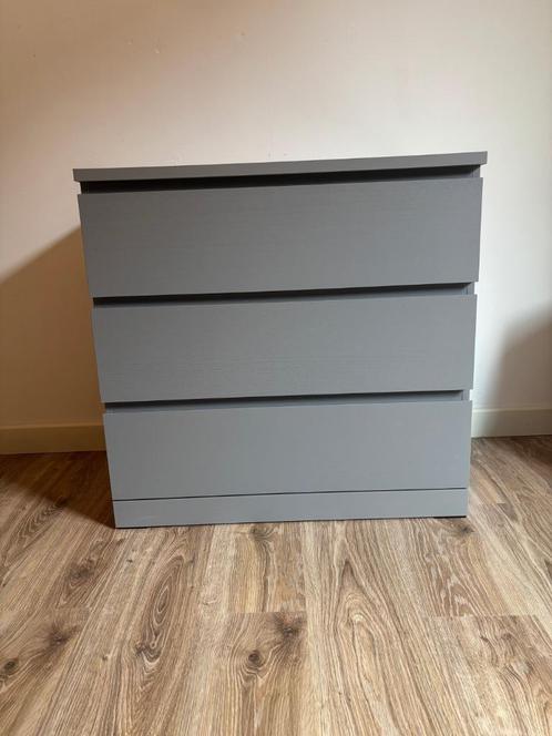 Malm 3 ladekast, Huis en Inrichting, Kasten | Ladekasten, Zo goed als nieuw, Minder dan 100 cm, 50 tot 100 cm, 3 of 4 laden, Ophalen