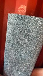 ‼️Coupon blauw/groen tapijt 1,70x4m restanten vloerbedekking, Ophalen, Minder dan 10 m², Groen, Tapijt