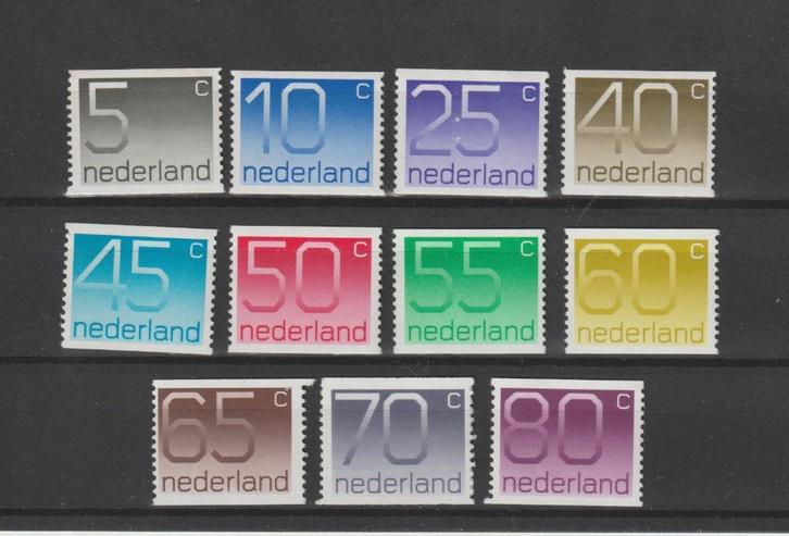 Nederland 1976, NVPH 1108A t/m 1118A, Postfris., Postzegels en Munten, Postzegels | Nederland, Postfris, Na 1940, Verzenden