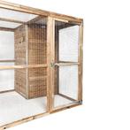 Houten Volière met nachthok Iris, Dieren en Toebehoren, Vogels | Hokken en Kooien, Ophalen of Verzenden, Nieuw, Hout, Volière