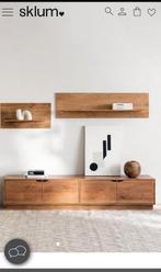 Acacia houten tv meubel - zo goed als nieuw!, Ophalen, 150 tot 200 cm, Zo goed als nieuw, Minder dan 100 cm