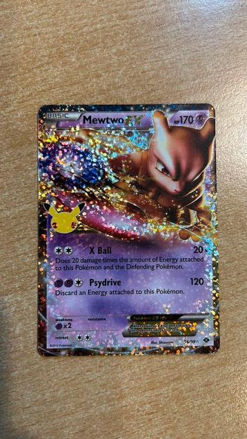 Mewtwo EX 54/99 Celebrations beschikbaar voor biedingen