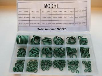 Assortiment van 265 stuks O-ringen in 18 groottes beschikbaar voor biedingen