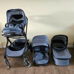 Nuna Demi Grow Kinderwagen met Reiswieg & 2 Zitjes, Ophalen, Overige merken, Verstelbare duwstang