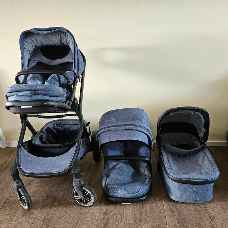 Nuna Demi Grow Kinderwagen met Reiswieg & 2 Zitjes, Kinderen en Baby's, Kinderwagens en Combinaties, Overige merken, Met reiswieg