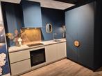Gave grijs blauwe keuken met hoge kasten, Huis en Inrichting, Keuken | Complete keukens, Ophalen, Nieuw, Enkelwandige keuken, Grijs