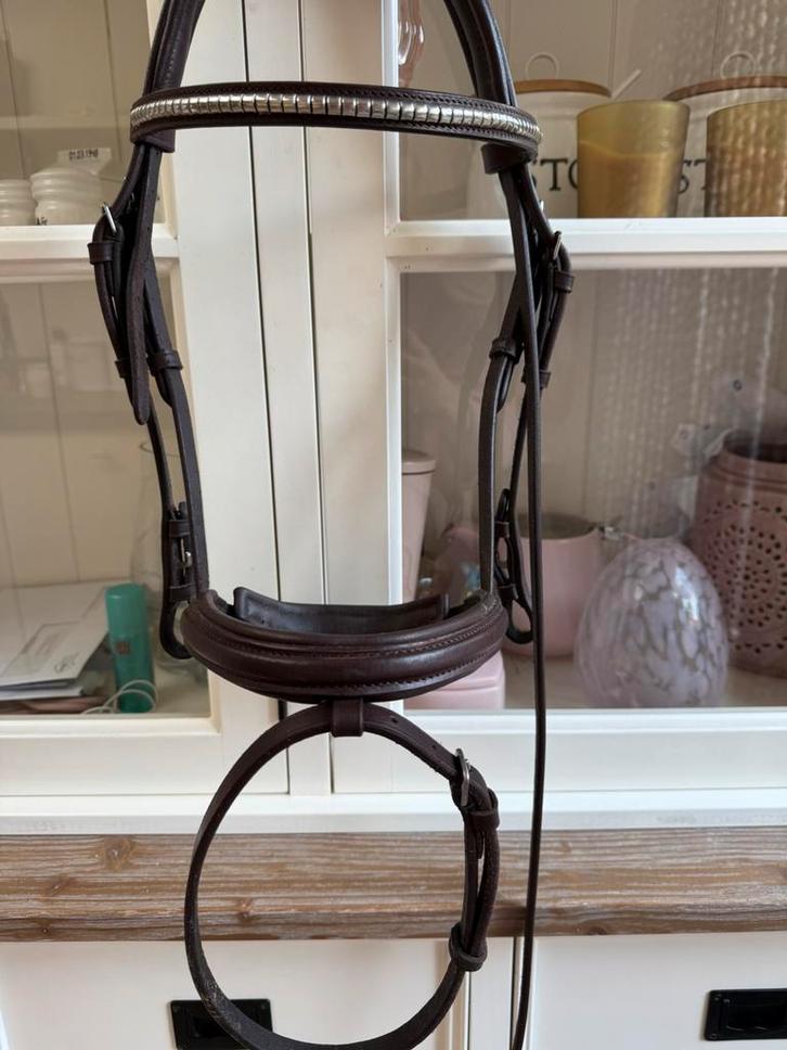Bruin nibago hoofstel cob, Dieren en Toebehoren, Paarden en Pony's | Hoofdstellen en Tuigage, Zo goed als nieuw, Ophalen of Verzenden