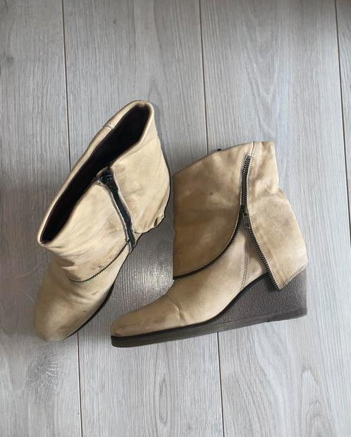 Leuke schattige echte leer enkellaarzen maat 41 van Via Vai, Kleding | Dames, Schoenen, Zo goed als nieuw, Lage of Enkellaarzen