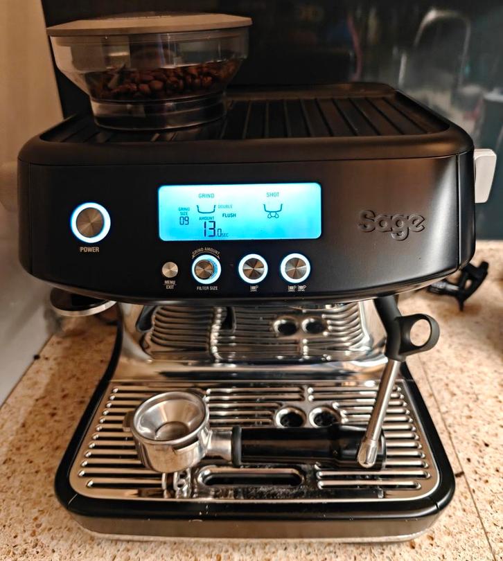 Sage Barista Pro met barista tools, Witgoed en Apparatuur, Koffiezetapparaten, Zo goed als nieuw, Espresso apparaat, Ophalen