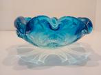 Turquoise glazen schaal asbak Murano, Antiek en Kunst, Ophalen of Verzenden