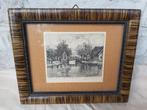 Schets, Marinus Jansen, huis aan water; origineel, Ophalen of Verzenden