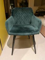 Groene velvet eetkamerstoelen Loods5, Huis en Inrichting, Stoelen, Ophalen, Gebruikt, Overige kleuren, Drie