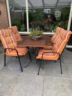 tuinstel, Tuin en Terras, Tuinstoelen, Ophalen, Gebruikt, Metaal, Stapelbaar