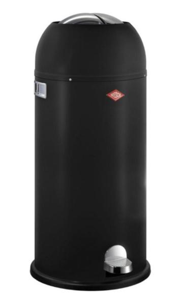 Wesco Kickmaster Maxi Prullenbak 40L, matzwart beschikbaar voor biedingen