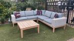Luxe wicker / Polywood loungeset, Ophalen, Gebruikt, Wicker
