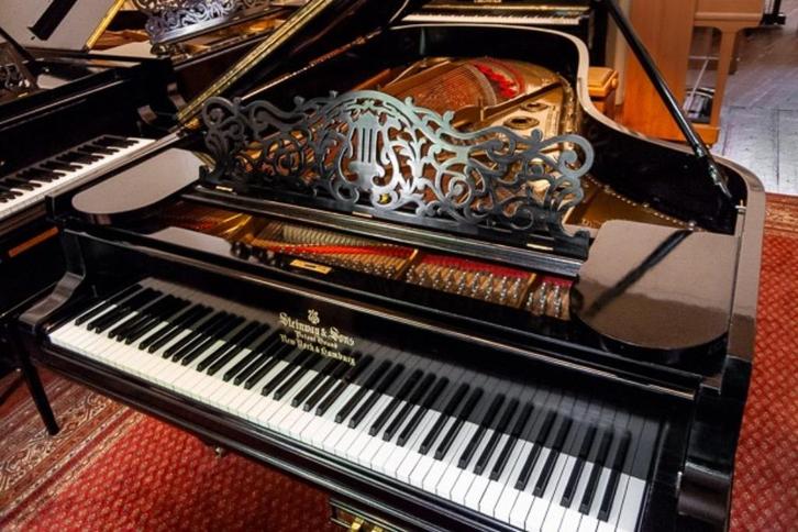 Steinway & Sons vleugels model B + model O + Bechstein piano, Muziek en Instrumenten, Piano's, Gebruikt, Vleugel, Zwart, Ophalen