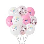 Nieuw !  Set met 10 Unicorn / Eenhoorn ballonnen. Versiering, Ophalen of Verzenden, Nieuw, Versiering, Verjaardag