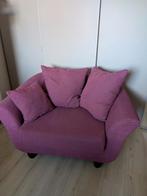 Roze/Paarse Loveseat - Knus en Stijlvol!, Huis en Inrichting, Ophalen, Gebruikt, 75 tot 100 cm, 100 tot 125 cm