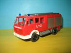 Wiking 1:87  Brandweer MERCEDES  Bakwagen 112, Ophalen of Verzenden, Zo goed als nieuw, Bus of Vrachtwagen, Wiking
