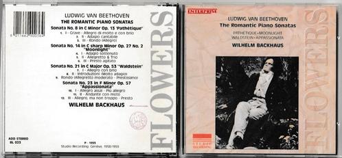 Beethoven-Romantic Piano Sonatas-Wilhelm Backhaus-1993, Cd's en Dvd's, Cd's | Klassiek, Zo goed als nieuw, Kamermuziek, Romantiek