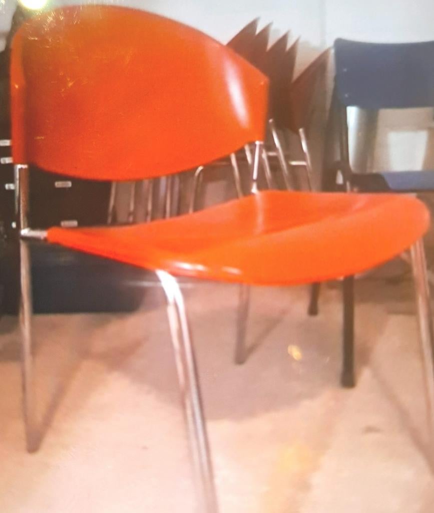 Talin designstoel 6, Huis en Inrichting, Stoelen, Ophalen, Rood, Kunststof, Vijf, Zes of meer stoelen