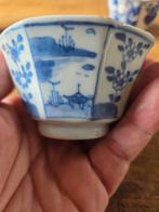 Antieke Chinese Kom Blauw-Wit, Ophalen of Verzenden
