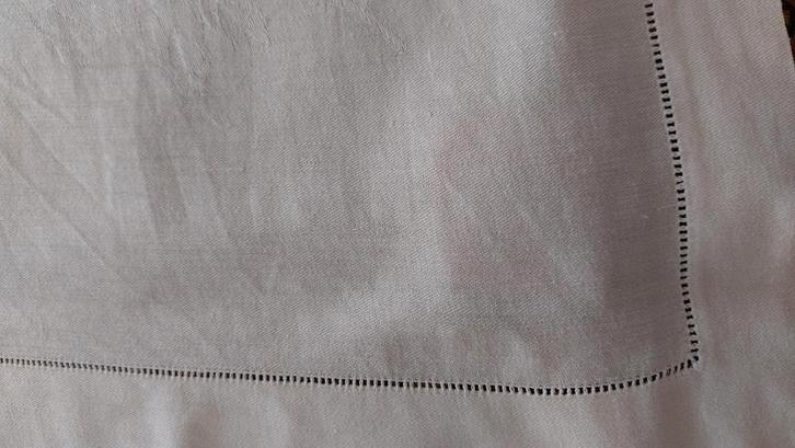 Oude tafellakens roomwit, Antiek en Kunst, Antiek | Kleden en Textiel, Ophalen