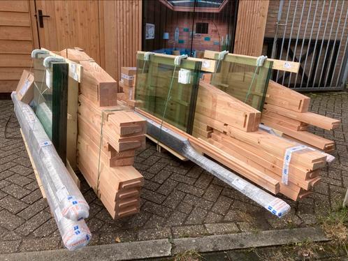 Super mooie Douglas lichtstraten met gelaagd enkel glas, Tuin en Terras, Overkappingen, Zo goed als nieuw, Veranda, Ophalen of Verzenden