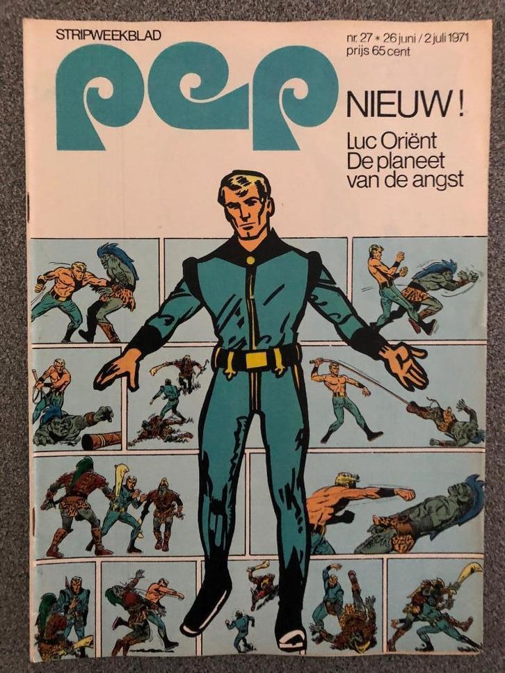 Weekblad Pep 1971 Nr 6 Earth and Fire Sandy Coast, Boeken, Stripboeken, Gelezen, Meerdere stripboeken, Ophalen of Verzenden