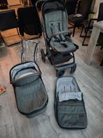 Leuke Qute kinderwagen Q-rider Zwart Frame Green, Zo goed als nieuw, Combiwagen, Verstelbare duwstang, Ophalen