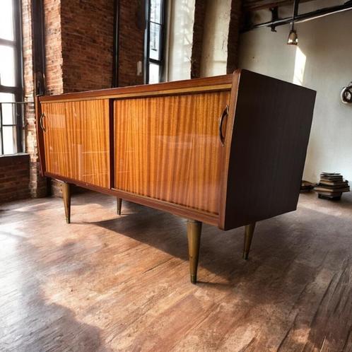 Vintage tv meubel /Lowboard / lage kast, Huis en Inrichting, Kasten | Televisiemeubels, Minder dan 100 cm, 25 tot 50 cm, Ophalen