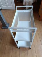 Ikea Nissafors roltafel, wit. Trolley, ladentafel, Ophalen, Zo goed als nieuw
