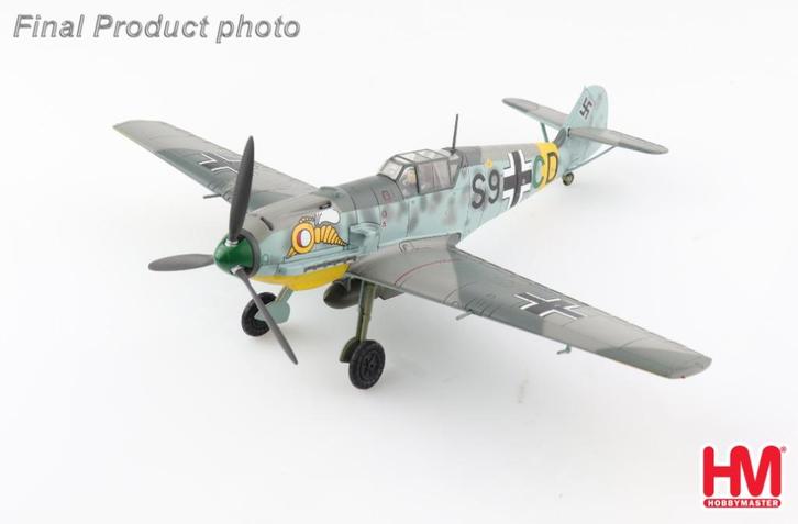 Messerschmitt Bf 109E Wespen-Geschwader Hobby Master HA8720, Verzamelen, Luchtvaart en Vliegtuigspotten, Nieuw, Schaalmodel, Verzenden