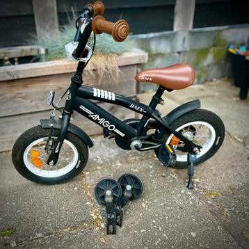 12 inch kinderfiets (met standaard en zijwieltjes) beschikbaar voor biedingen