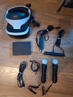 PlayStation VR bril compleet met camera & 2 move controllers, S, VR-bril, Ophalen of Verzenden, Zo goed als nieuw