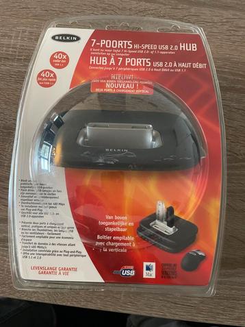 Belkin 7-Poorts USB 2.0 Hub - Nieuw in Verpakking beschikbaar voor biedingen