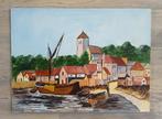 Schilderij # Vissersdorp, Ophalen of Verzenden