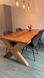 Eettafel 2.00x1.00 voor klein prijsje. Moet weg, Huis en Inrichting, Tafels | Eettafels, Ophalen, Gebruikt, 50 tot 100 cm, Vijf personen of meer